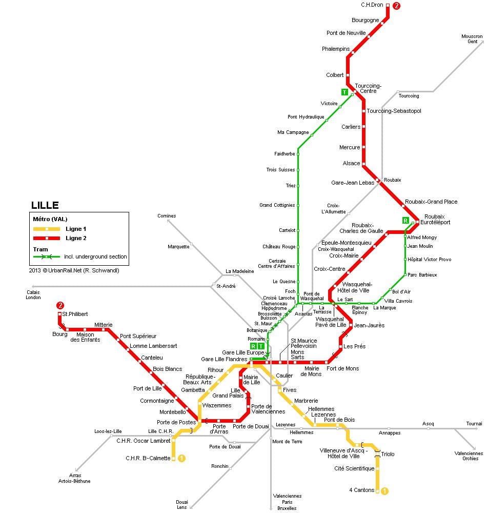 peta kereta api Notre